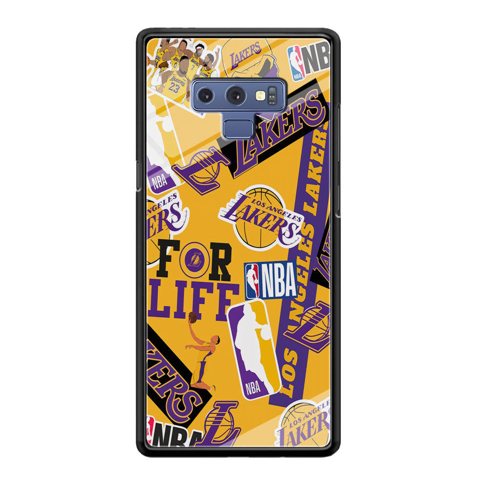 Los Angeles Lakers Word Of Pride Team Samsung Galaxy Note 9 Case