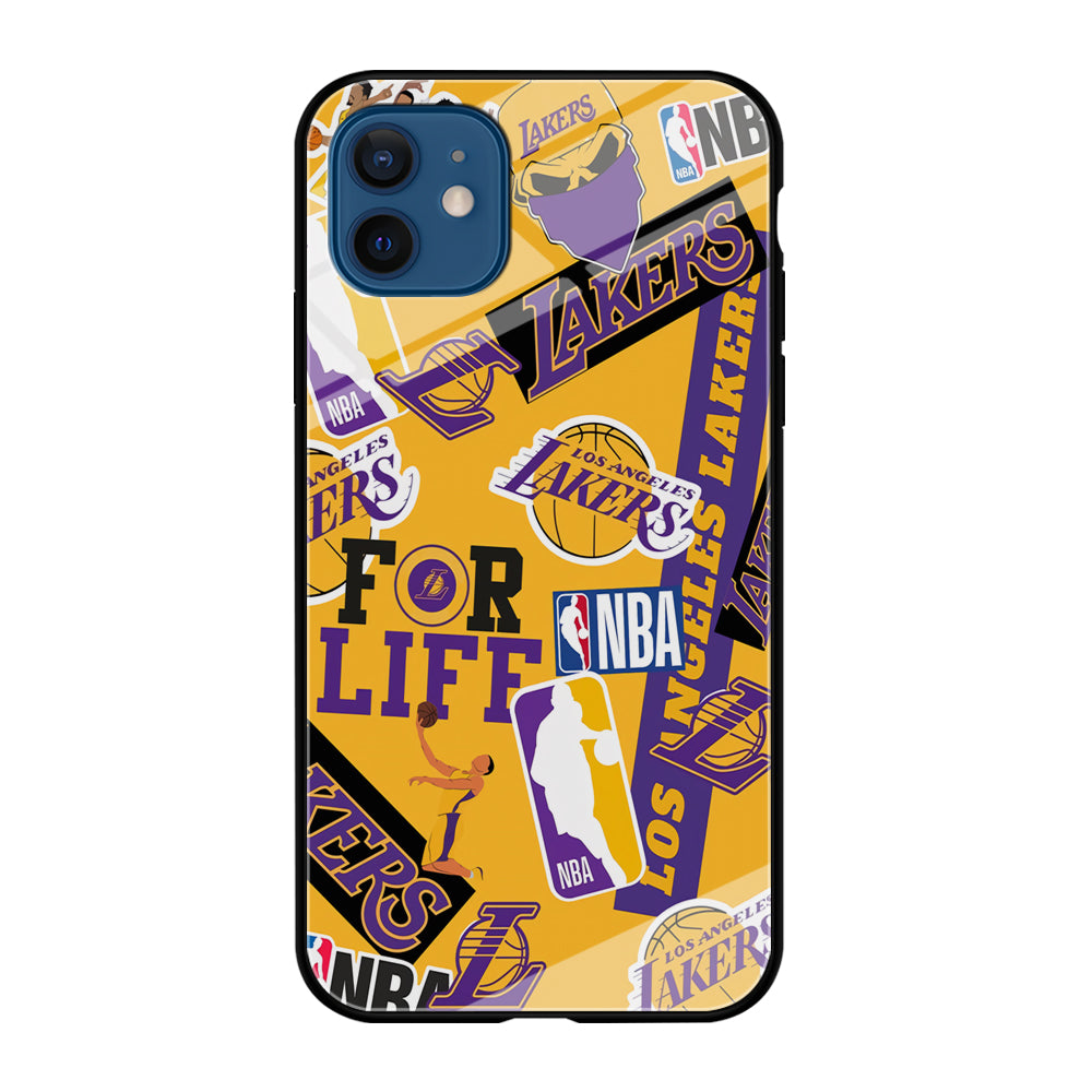 Los Angeles Lakers Word Of Pride Team iPhone 12 Case