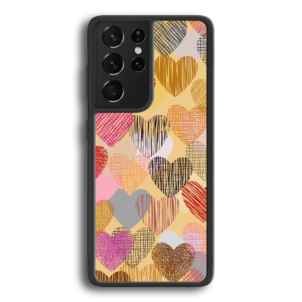 Love Aesthetic Soft Colour Samsung Galaxy S23 Ultra Case - Ezzystore