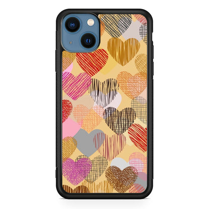 Love Aesthetic Soft Colour iPhone 15 Case