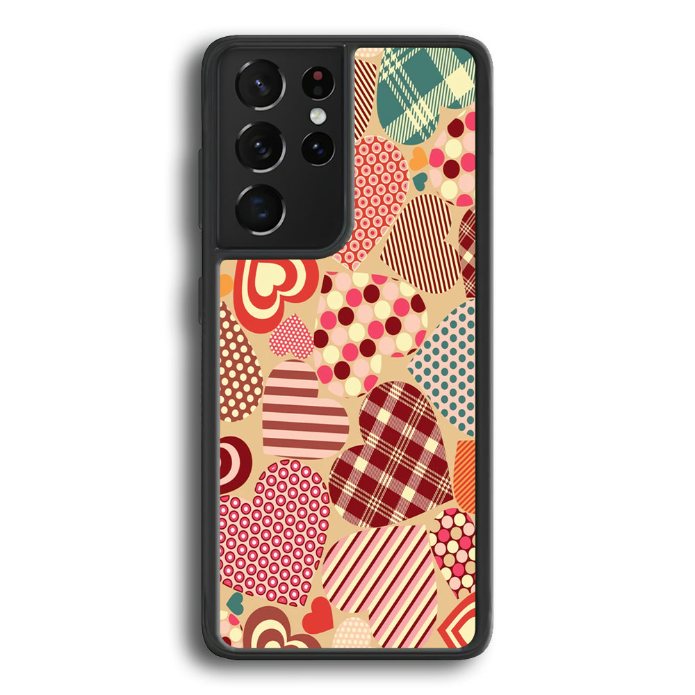 Love Luxe Pattern Samsung Galaxy S23 Ultra Case - Ezzystore