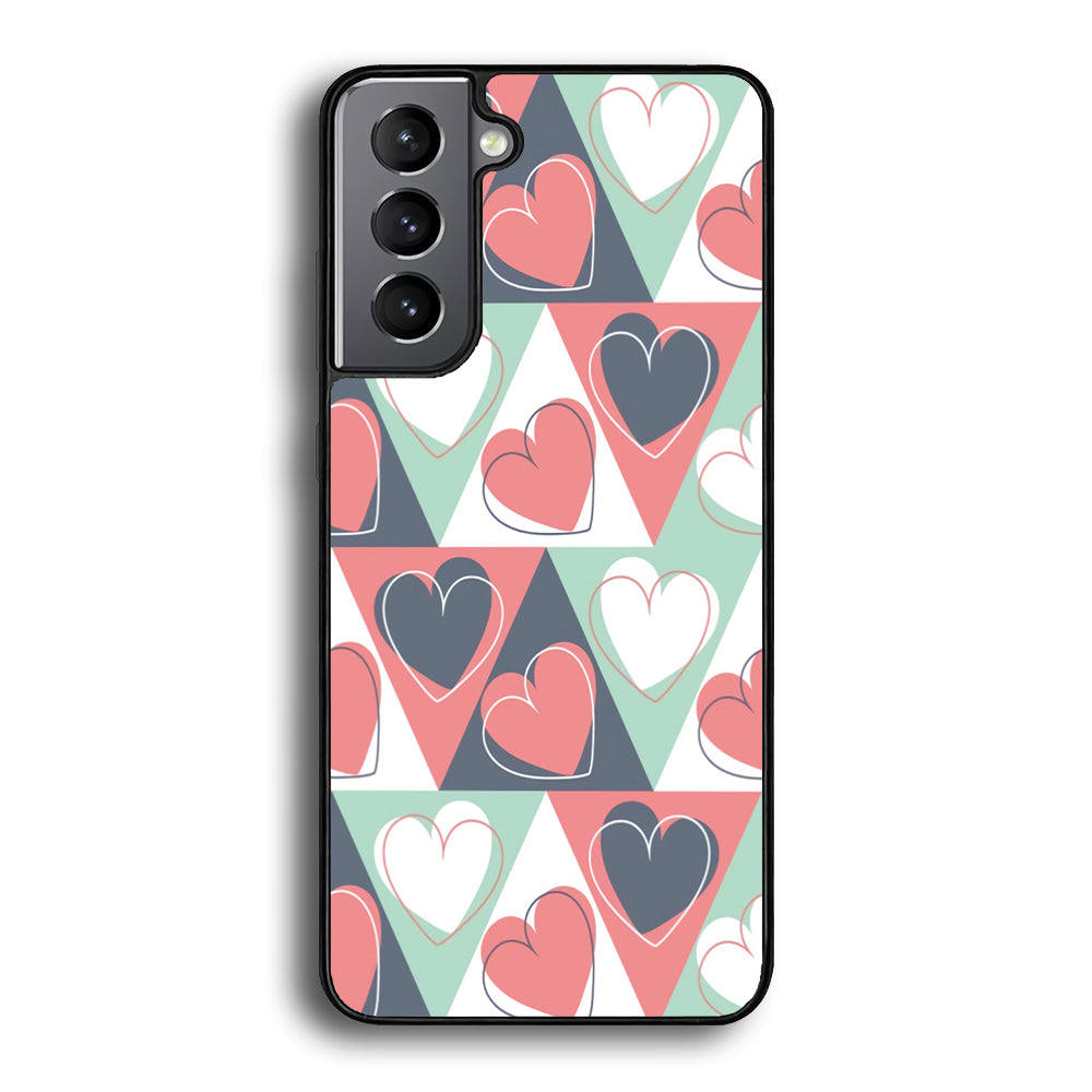 Love Triangle Doodle Samsung Galaxy S22 Plus Case - Ezzystore