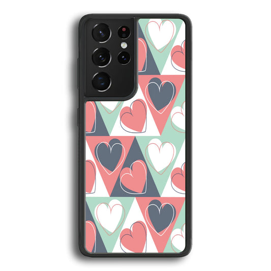 Love Triangle Doodle Samsung Galaxy S22 Ultra Case - Ezzystore