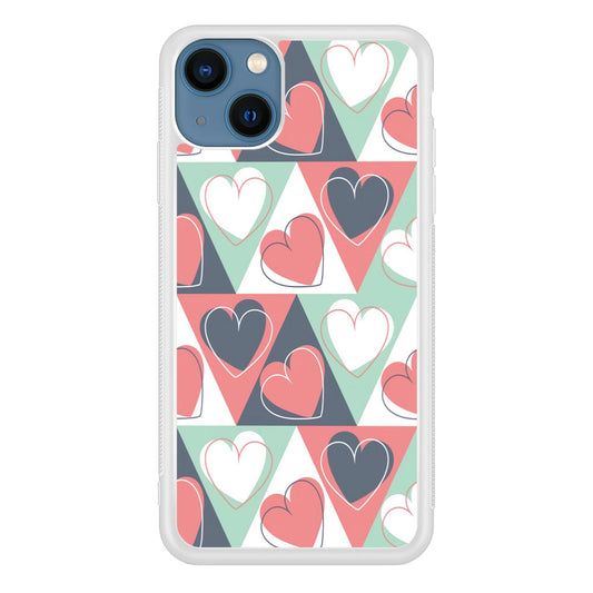 Love Triangle Doodle iPhone 14 Case