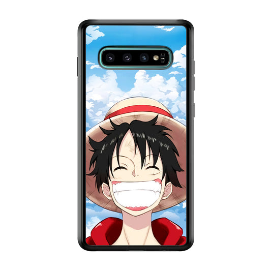 Luffy One Piece Warm Smile Samsung Galaxy S10 Plus Case