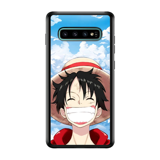 Luffy One Piece Warm Smile Samsung Galaxy S10 Case