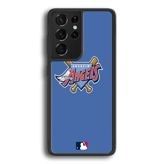 MLB  Angels Blue Sky Samsung Galaxy S23 Ultra Case - Ezzystore