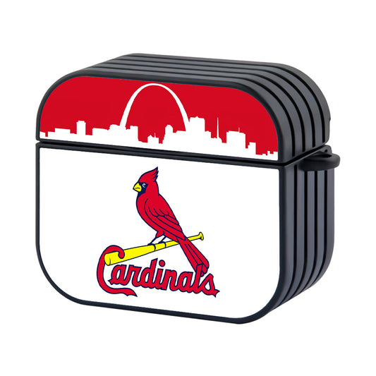 MLB St Louis Cardinals Icon Of City Hard Plastic Case Cover For Apple Airpods 4 - Ezzystore