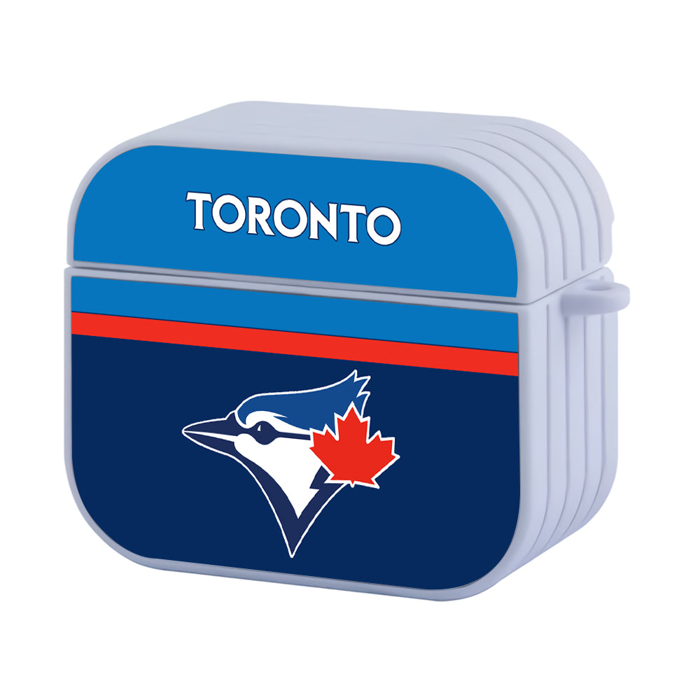 MLB Toronto Blue Jays Team Hard Plastic Case Cover For Apple Airpods 3