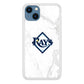 MLB Rays Logo Marble iPhone 15 Case