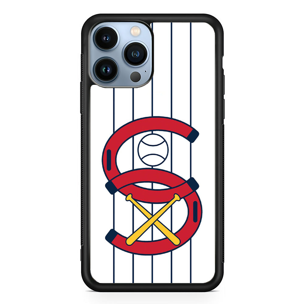 MLB White Sox White iPhone 15 Pro Case