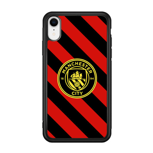 Manchester City Away Of Jersey Pattern iPhone XR Case