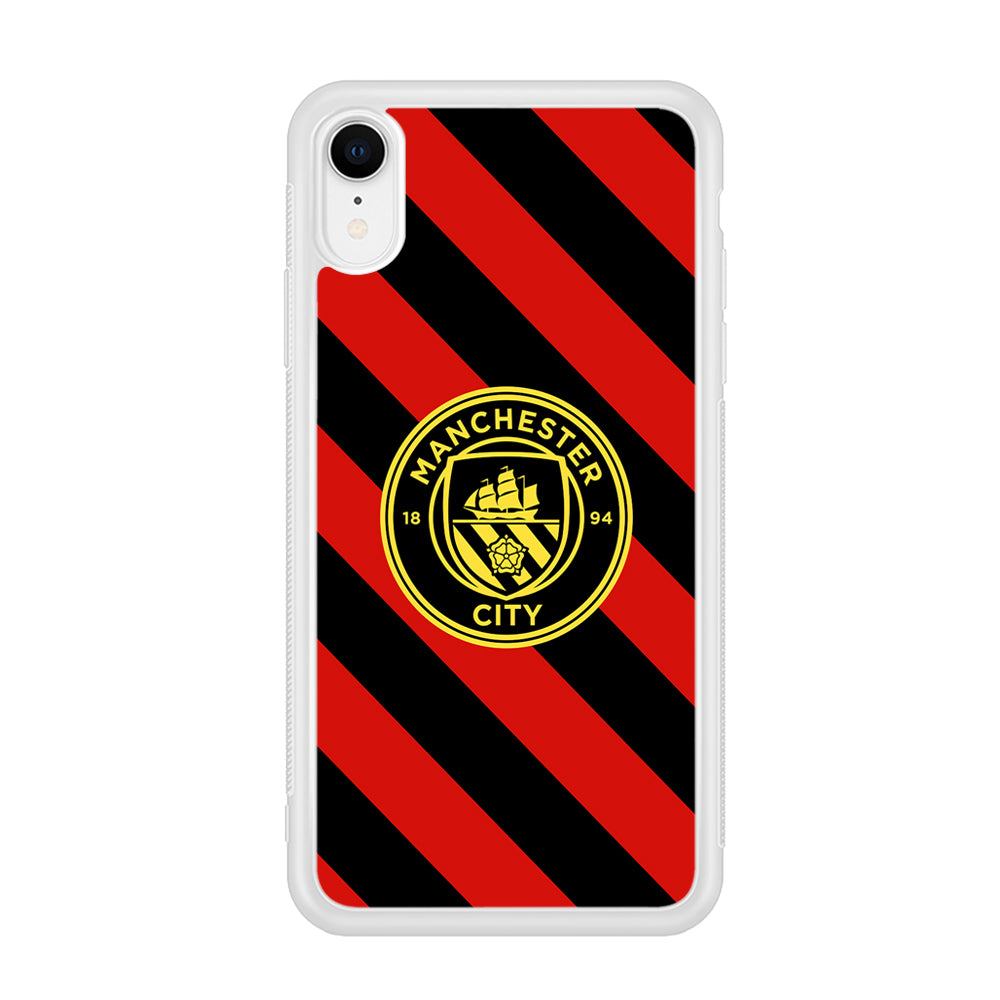 Manchester City Away Of Jersey Pattern iPhone XR Case