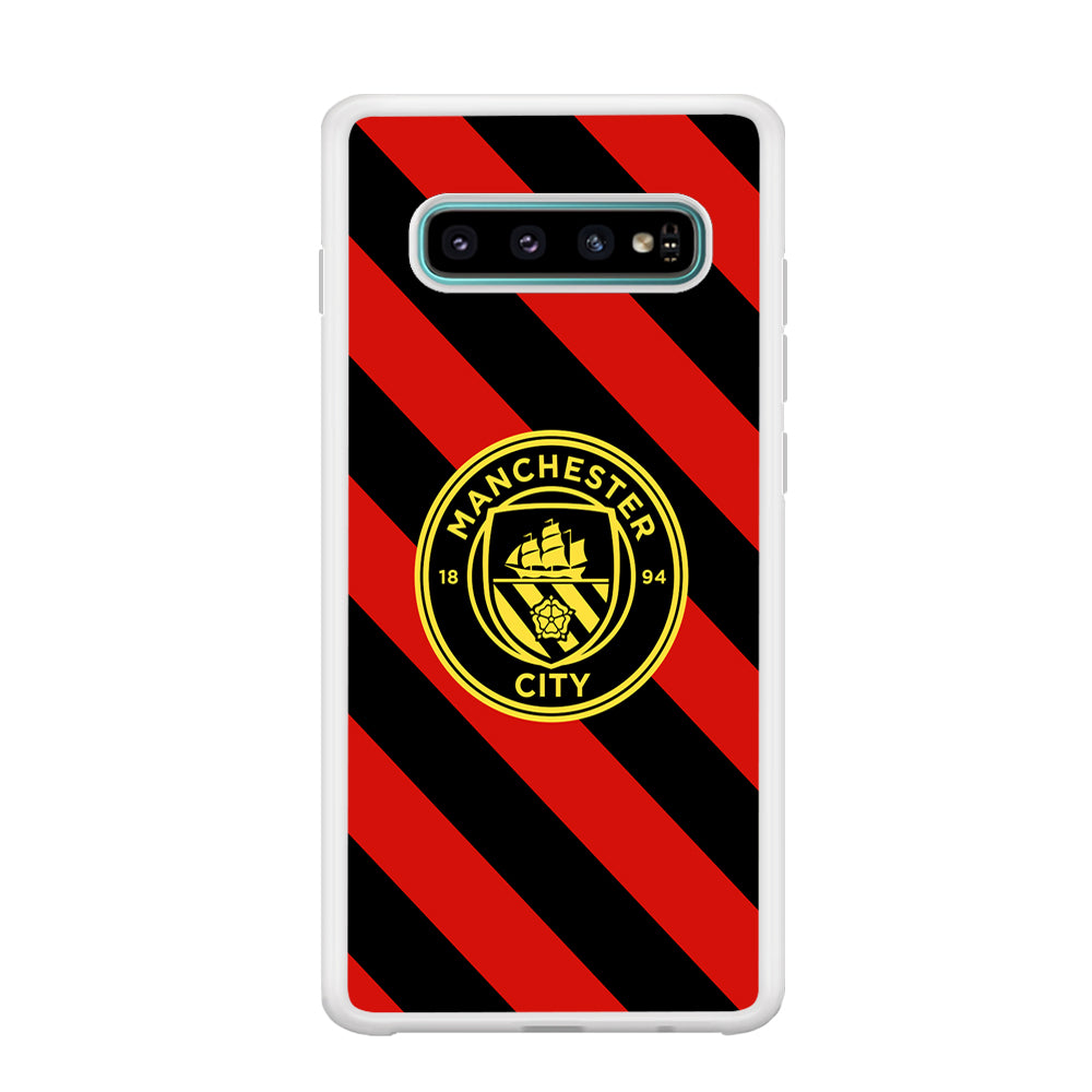 Manchester City Away Of Jersey Pattern Samsung Galaxy S10 Case
