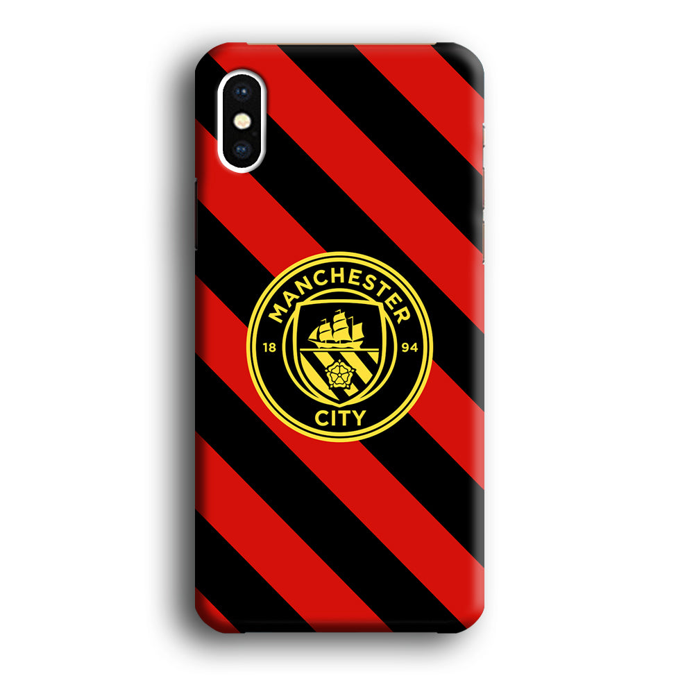 Manchester City Away Of Jersey Pattern iPhone X Case