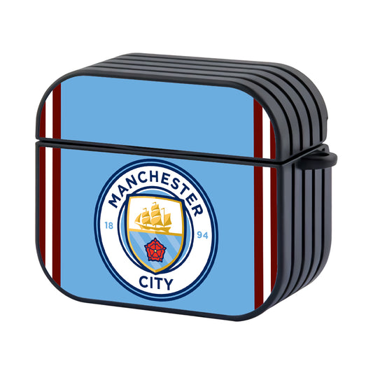 Manchester City Logo Hard Plastic Case Cover For Apple Airpods 3 - Ezzystore