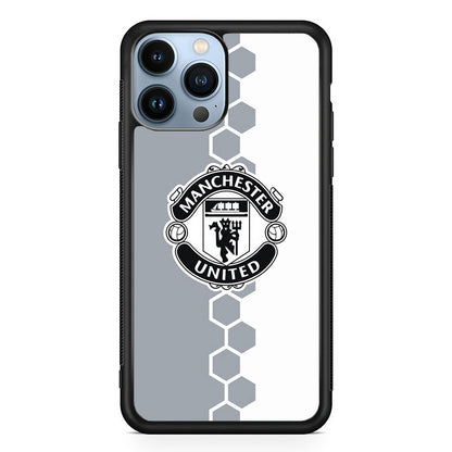 Manchester United Hexagon Pattern iPhone 14 Pro Case