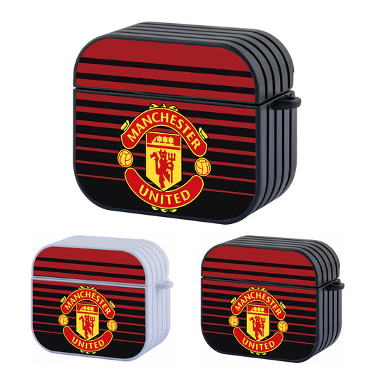 Manchester United Pattern Jersey Hard Plastic Case Cover For Apple Airpods 3