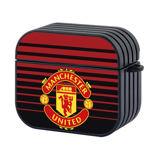Manchester United Pattern Jersey Hard Plastic Case Cover For Apple Airpods 3 - Ezzystore