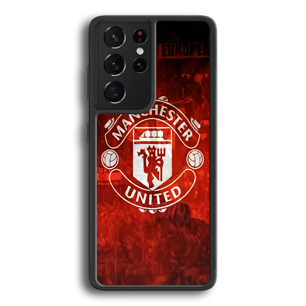 Manchester United Vibes At Home Samsung Galaxy S22 Ultra Case - Ezzystore