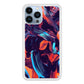 Marble Purple Orange And Blue Mixed iPhone 14 Pro Max Case