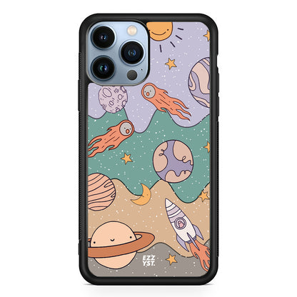 Melting Space Rockets and Meteors Magsafe iPhone Case