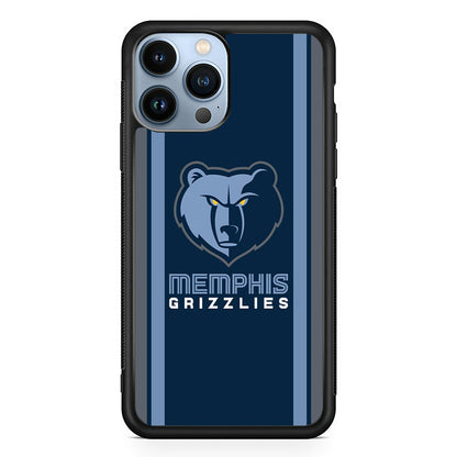 Memphis Grizzlies Stripe iPhone 15 Pro Case