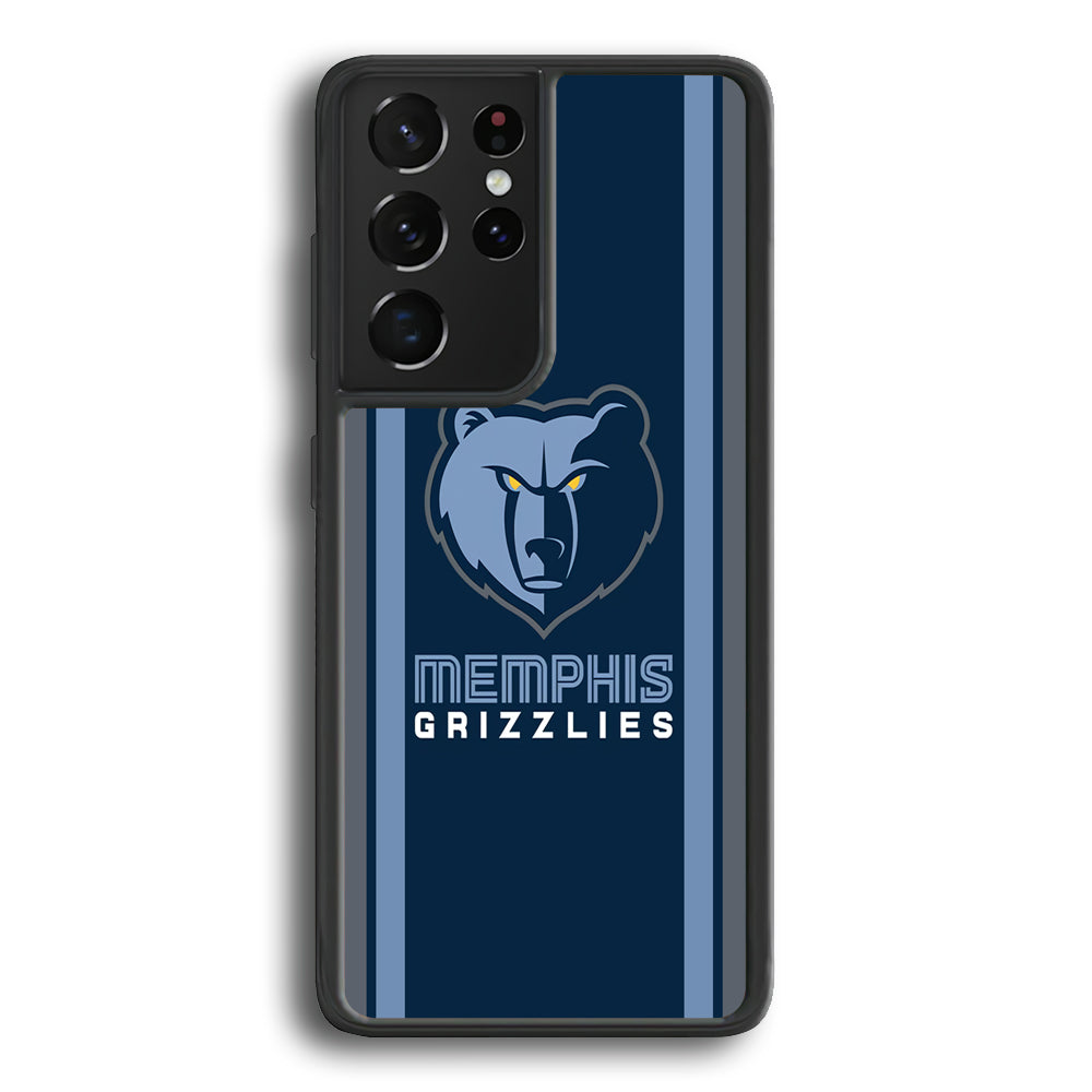 Memphis Grizzlies Stripe Samsung Galaxy S23 Ultra Case - Ezzystore