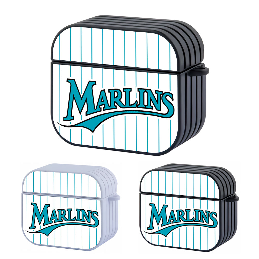 Miami Marlins Costume Hard Plastic Case Cover For Apple Airpods 3