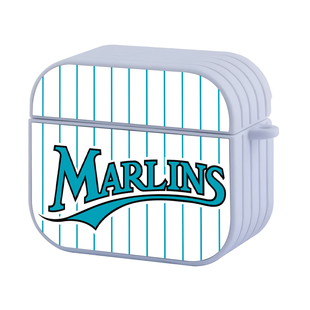 Miami Marlins Costume Hard Plastic Case Cover For Apple Airpods 3