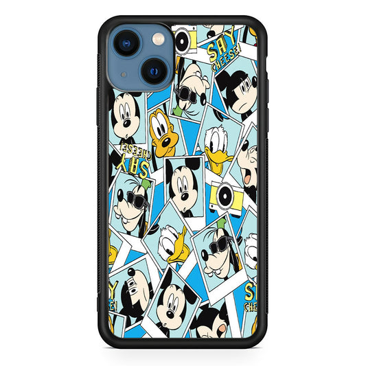Mickey Family Photo In Frame iPhone 15 Case
