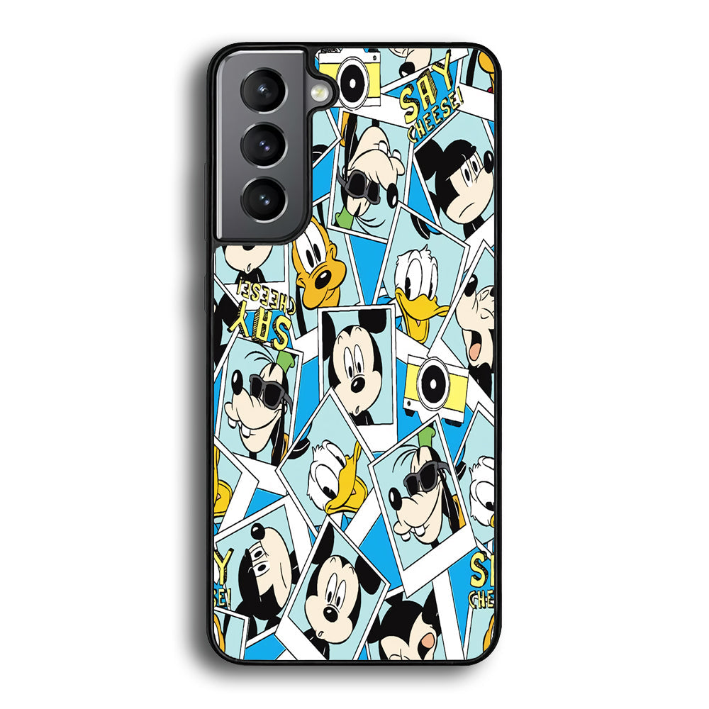 Mickey Family Photo In Frame Samsung Galaxy S22 Plus Case - Ezzystore