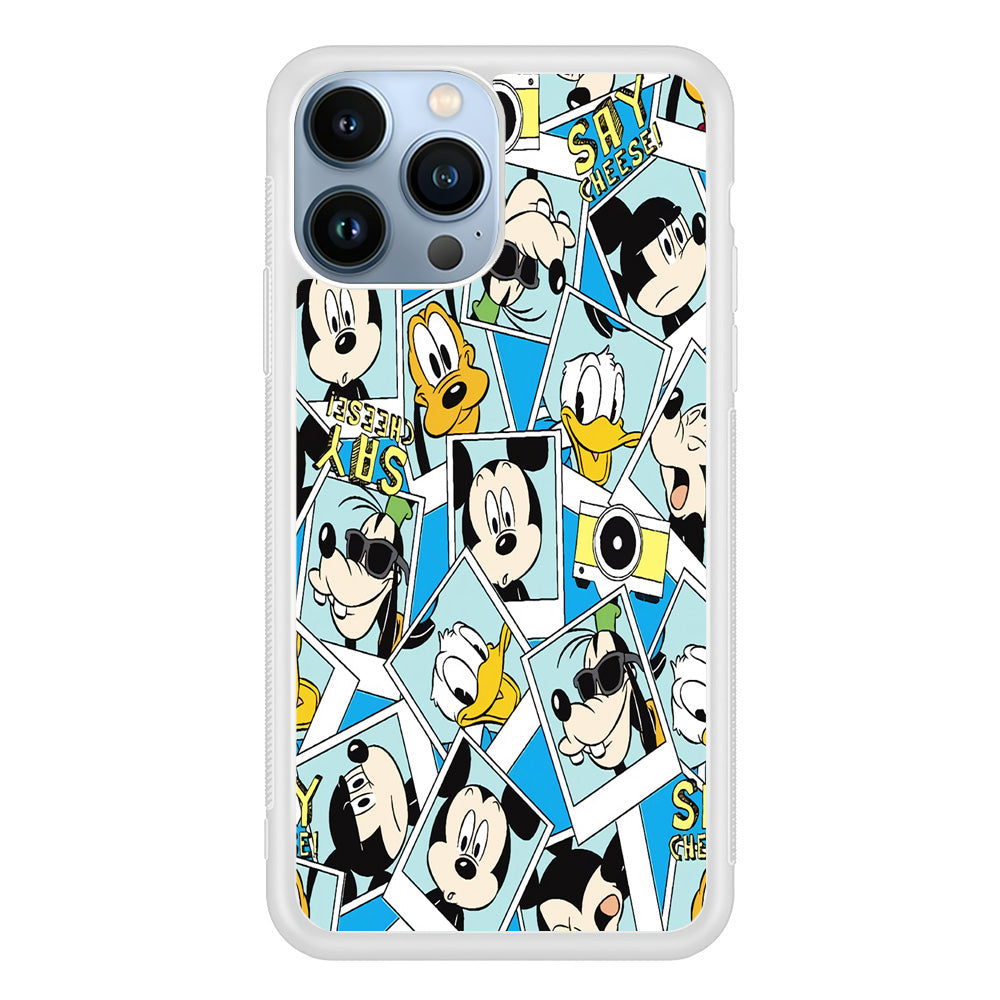 Mickey Family Photo In Frame iPhone 14 Pro Case