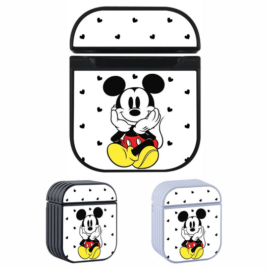 Mickey Love Pattern Hard Plastic Case Cover For Apple Airpods