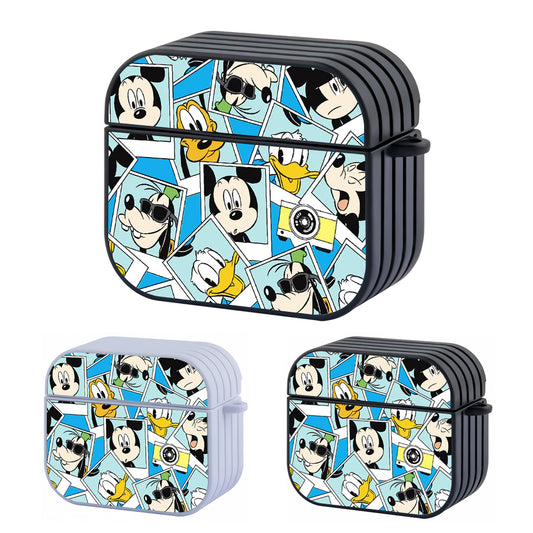 Mickey Mouse Collage Photo Hard Plastic Case Cover For Apple Airpods 3