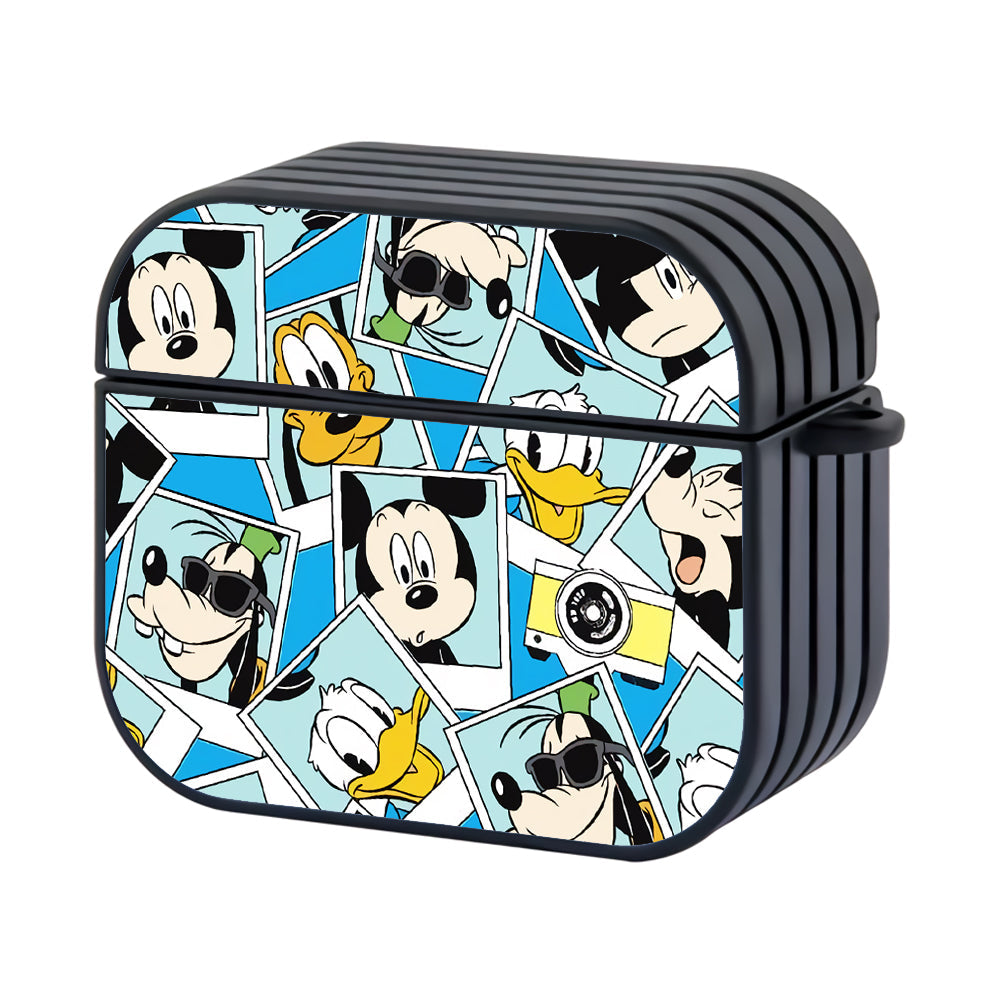 Mickey Mouse Collage Photo Hard Plastic Case Cover For Apple Airpods 4 - Ezzystore