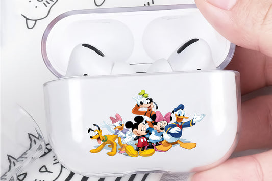 Mickey Mouse Family Protective Clear Case Cover For Apple AirPod Pro