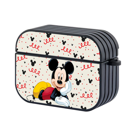 Mickey Mouse Feel Happy Hard Plastic Case Cover For Apple Airpods Pro 2 - Ezzystore