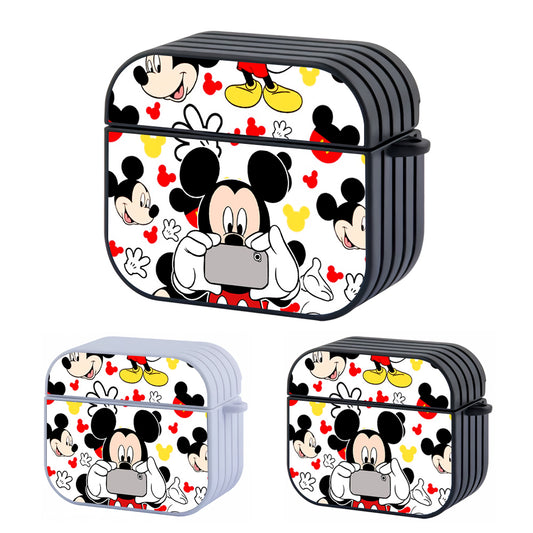 Mickey Selfies Photo Hard Plastic Case Cover For Apple Airpods 3
