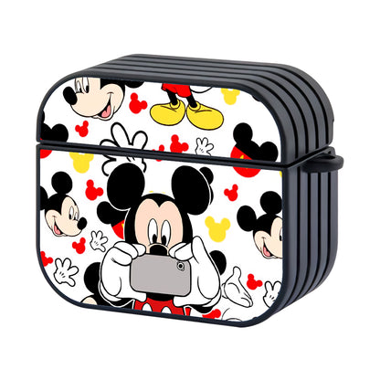 Mickey Selfies Photo Hard Plastic Case Cover For Apple Airpods 3