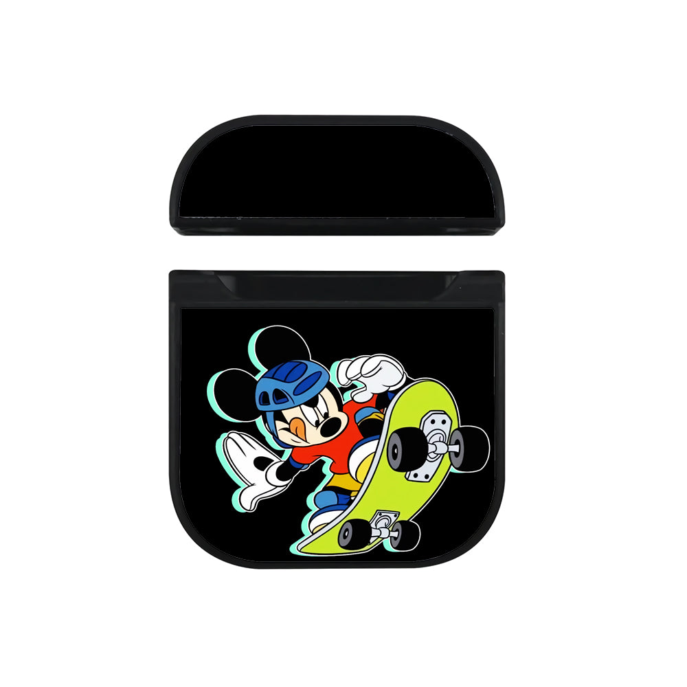 Mickey Skateboard Style Hard Plastic Case Cover For Apple Airpods