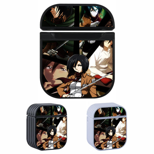 Mikasa Attack on Titan Hard Plastic Case Cover For Apple Airpods