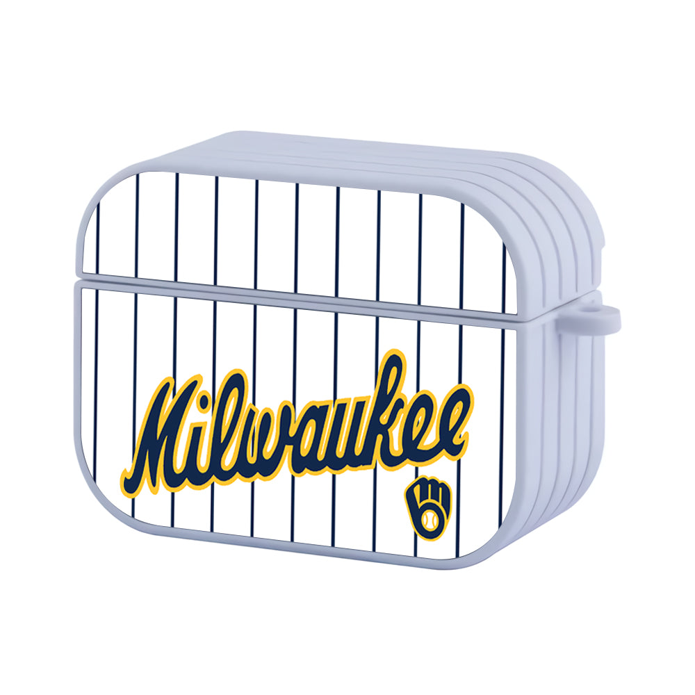 Milwaukee Brewers Jersey Vibes Hard Plastic Case Cover For Apple Airpods Pro