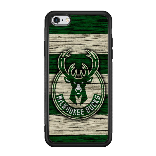 Milwaukee Bucks Logo Pattern Of Wood iPhone 6 Plus | 6s Plus Case
