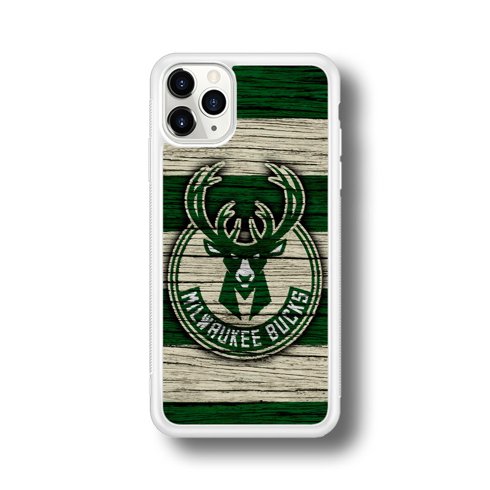 Milwaukee Bucks Logo Pattern Of Wood iPhone 11 Pro Max Case