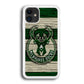 Milwaukee Bucks Logo Pattern Of Wood iPhone 12 Case