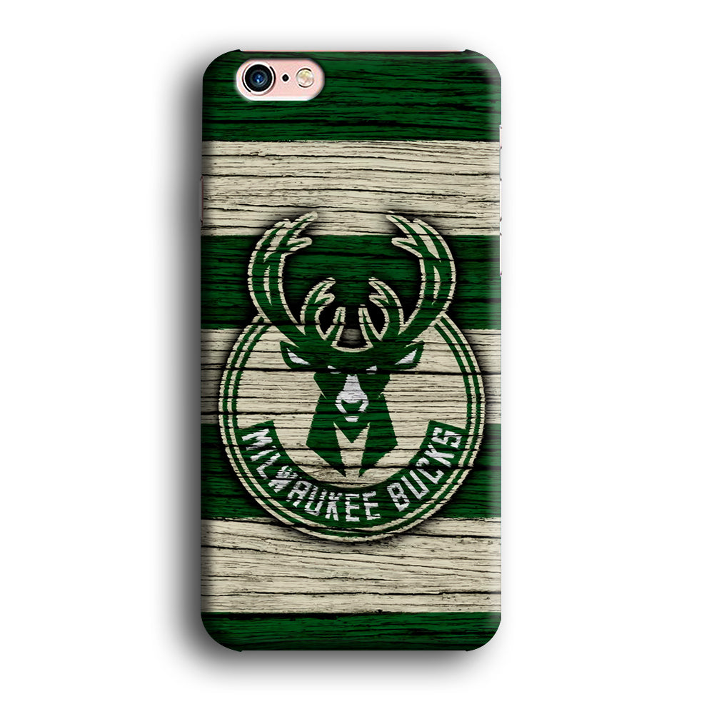 Milwaukee Bucks Logo Pattern Of Wood iPhone 6 | 6s Case