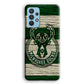 Milwaukee Bucks Logo Pattern Of Wood Samsung Galaxy A32 Case