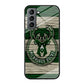 Milwaukee Bucks Logo Pattern Of Wood Samsung Galaxy S21 Case