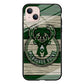 Milwaukee Bucks Logo Pattern Of Wood iPhone 14 Plus Case